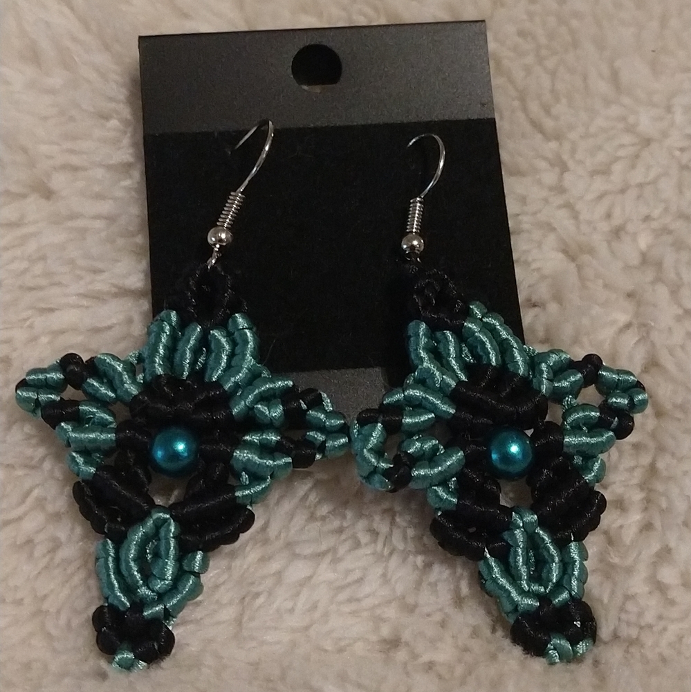 Micro macrame earrings